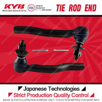 2 Pcs KYB Front Tie Rod Ends for Toyota Prius ZVW30R Hybrid 1.8L Hatchback 09-16