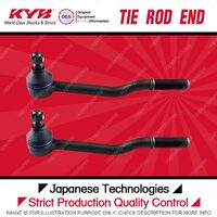 2 Pcs KYB Front Inner Tie Rod Ends for Nissan Navara D21 Cab Chassis 6/92-2/97
