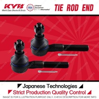 2 x KYB Front Outer Tie Rod Ends for Mitsubishi Pajero NJ NK NL Triton MK