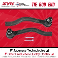 2 x KYB Front Tie Rod Ends for Nissan Pathfinder R52 3.5L VQ35DE VQ35DD