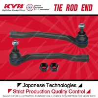 2 x KYB Front Tie Rod Ends for Renault Megane B95 X32 X84 1.2L 2.0L 2006-2016