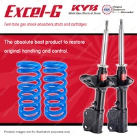 Front KYB EXCEL-G Shock Absorbers + STD Coil Springs for MITSUBISHI Lancer CE