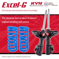 Front KYB EXCEL-G Shock Absorbers + Raised Coil Springs for FORD Laser KF KH