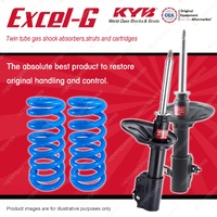 Front KYB EXCEL-G Shock Absorbers + Standard Coil Springs for MAZDA 323 BG