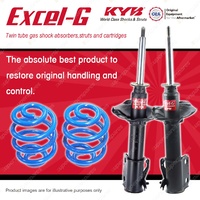 Front KYB EXCEL-G Shocks Sport Low Coil Springs for DAIHATSU Charade G202