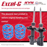 Front KYB EXCEL-G Shock Absorbers + Sport Low Coil for FORD Laser KN