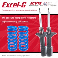 Front KYB EXCEL-G Shocks Raised Coil Springs for MITSUBISHI Cordia AA AB AC