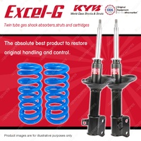 Front KYB EXCEL-G Shock Absorbers + Raised Coil Springs for SUBARU Outback BG9