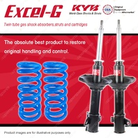 Front KYB EXCEL-G Shock Absorbers + Raised Coil Springs for SUBARU Forester SF5