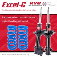 Front KYB EXCEL-G Shock Absorbers + Raised Coil Springs for SUBARU Outback BH9