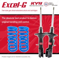 Front KYB EXCEL-G Shock Absorbers + Raised Coil for HOLDEN Commodore VY