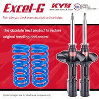 Front KYB EXCEL-G Shocks Raised Coil Springs for MITSUBISHI Verada KR KS