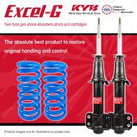 Front KYB EXCEL-G Shock Absorbers Raised Coil Springs for FORD Territory SY SYII