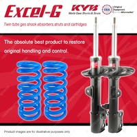 Front KYB EXCEL-G Shock Absorbers + Raised Coil Springs for TOYOTA Kluger GSU40R
