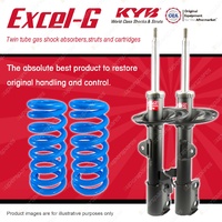 Front KYB EXCEL-G Shock Absorbers + Raised Coil Springs for TOYOTA Kluger GSU45R