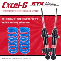 Front KYB EXCEL-G Shocks Raised Coil Springs for MITSUBISHI Triton ML MN