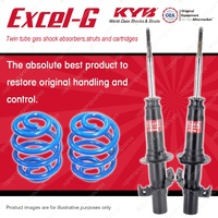 Front KYB EXCEL-G Shock Absorbers Super Low Coil Springs for HONDA Civic CRX ED