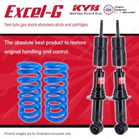 Front KYB EXCEL-G Shock Absorbers + Raised Coil Springs for ISUZU D-Max TF