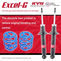 Front KYB EXCEL-G Shock Absorbers + Sport Low Coil Springs for LEXUS IS300 JCE10