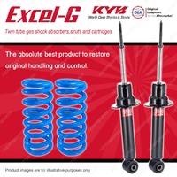 Front KYB EXCEL-G Shock Absorbers + Raised Coil Springs for MITSUBISHI Pajero NS