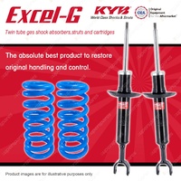 Front KYB EXCEL-G Shock Absorbers + Raised Coil Springs for AUDI A4 B5