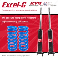 Front KYB EXCEL-G Shock Absorbers + Raised Coil Springs for FORD Falcon XE
