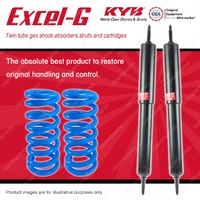 Front KYB EXCEL-G Shock Absorbers + Raised Coil Springs for LAND ROVER 110