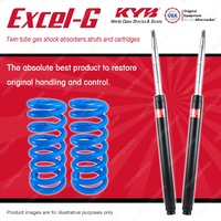 Front KYB EXCEL-G Cartrige Shock Absorbers + Raised Coil Springs for MAZDA RX2