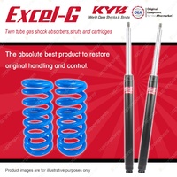 Front KYB EXCEL-G Shock Absorbers + Raised Coil Springs for MAZDA 808 RX3
