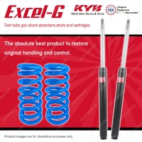 Front KYB EXCEL-G Shock Absorbers + Raised Coil Springs for VOLVO 240 265