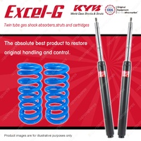 Front KYB EXCEL-G Shock Absorbers + Raised Coil Springs for NISSAN 200B