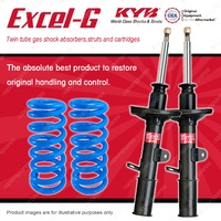 Front KYB EXCEL-G Shock Absorbers + Raised Coil Springs for MITSUBISHI Colt RA