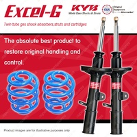 Front KYB EXCEL-G Shock Absorbers + Standard Coil Springs for MITSUBISHI Colt RA