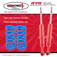 Front KYB SKORCHED 4'S Shocks Raised Coil Springs for TOYOTA FJ Cruiser GSJ15R
