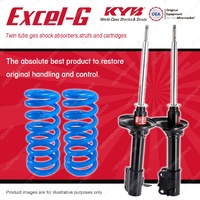 Rear KYB EXCEL-G Shock Absorbers + Raised Coil Springs for FORD Laser KF KH