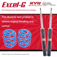 Rear KYB EXCEL-G Shock Absorbers Sport Low Coil Springs for HOLDEN Barina MF MH