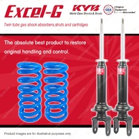 Rear KYB EXCEL-G Shock Absorbers + Raised Coil Springs for FORD Falcon AU FWD