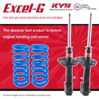 Rear KYB EXCEL-G Shock Absorbers + Raised Coil Springs for KIA Mentor AFA