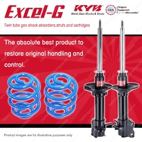 Rear KYB EXCEL-G Shocks Sport Low Coil Springs for NISSAN NX B13 NX-R B13