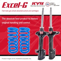 Rear KYB EXCEL-G Shock Absorbers + Raised Coil Springs for SUBARU Liberty BC BF