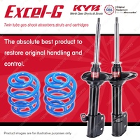 Rear KYB EXCEL-G Shock Absorbers Super Low Coil Springs for SUBARU Liberty BC BF