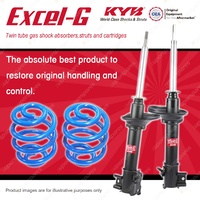 Rear KYB EXCEL-G Shock Absorbers Sport Low Coil Springs for NISSAN Bluebird U13