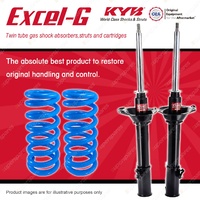 Rear KYB EXCEL-G Shock Absorbers + Raised Coil Springs for SUBARU Forester SF5