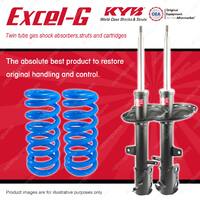 Rear KYB EXCEL-G Shocks Raised Coil Springs for TOYOTA Kluger GSU40R GSU45R