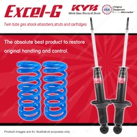 Rear KYB EXCEL-G Shock Absorbers + Raised Coil Springs for MAZDA RX2