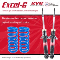 Rear KYB EXCEL-G Shock Absorbers + STD Coil Springs for NISSAN Pulsar N15