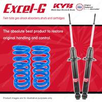 Rear KYB EXCEL-G Shocks Raised Coil Springs for MITSUBISHI Verada KE KF KH