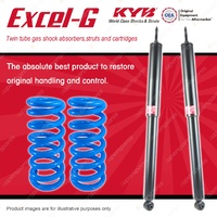 Rear KYB EXCEL-G Shocks Raised Coil Springs for HOLDEN Commodore VL VN VP FWD