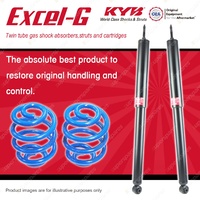 Rear KYB EXCEL-G Shocks Sport Low Coil Springs for HOLDEN Commodore VL