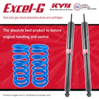 Rear KYB EXCEL-G Shocks Raised Coil Springs for HOLDEN Commodore VB VC VH